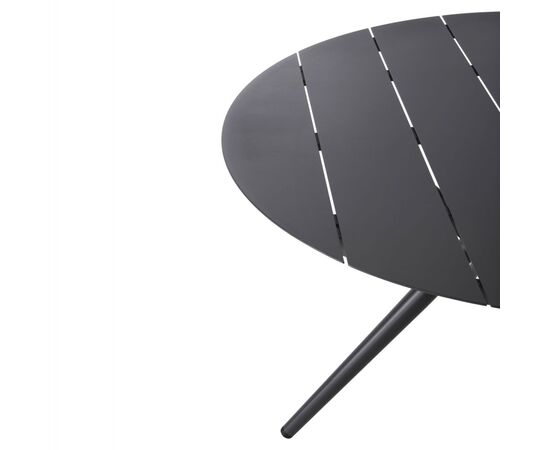 ΤΡΑΠΕΖΙ ΑΛΟΥΜΙΝΙΟΥ ΣΤΡΟΓΓΥΛΟ HIGER HM6061.03 ΑΝΘΡΑΚΙ Φ126Χ73Υεκ. - ΤΡΑΠΕΖΙΑ ΕΞ. ΧΩΡΟΥ στο Milonadakis.gr
