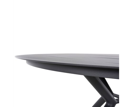 ΤΡΑΠΕΖΙ ΑΛΟΥΜΙΝΙΟΥ ΣΤΡΟΓΓΥΛΟ HIGER HM6061.03 ΑΝΘΡΑΚΙ Φ126Χ73Υεκ. - ΤΡΑΠΕΖΙΑ ΕΞ. ΧΩΡΟΥ στο Milonadakis.gr