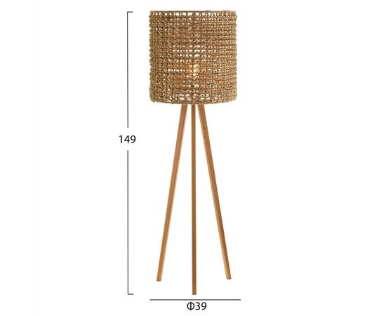 ΕΠΙΔΑΠΕΔΙΟ ΦΩΤΙΣΤΙΚΟ HM4352 RUBBERWOOD-RATTAN-SEAGRASS ΣΕ ΦΥΣΙΚΟ Φ36x149,5Υεκ. - ΦΩΤΙΣΤΙΚΑ ΔΑΠΕΔΟΥ στο Milonadakis.gr