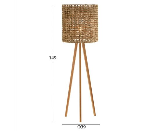 ΕΠΙΔΑΠΕΔΙΟ ΦΩΤΙΣΤΙΚΟ HM4352 RUBBERWOOD-RATTAN-SEAGRASS ΣΕ ΦΥΣΙΚΟ Φ39x149Υεκ. - ΦΩΤΙΣΤΙΚΑ ΔΑΠΕΔΟΥ στο Milonadakis.gr