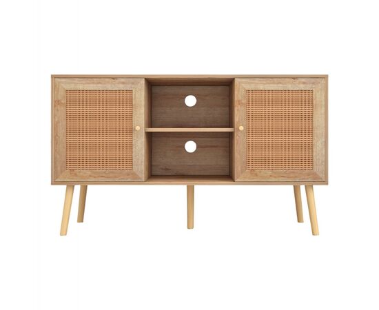 ΕΠΙΠΛΟ TV ΜΕΛΑΜΙΝΗΣ COLM ΜΕ ΠΟΡΤΕΣ RATTAN HM9223.11 ΣΕ ΧΡΩΜΑ ΦΥΣΙΚΟ 120x39x56,5Υεκ. - ΕΠΙΠΛΑ ΤΗΛΕΟΡΑΣΗΣ στο Milonadakis.gr