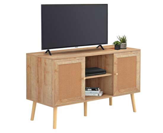 ΕΠΙΠΛΟ TV ΜΕΛΑΜΙΝΗΣ COLM ΜΕ ΠΟΡΤΕΣ RATTAN HM9223.11 ΣΕ ΧΡΩΜΑ ΦΥΣΙΚΟ 120x39x56,5Υεκ. - ΕΠΙΠΛΑ ΤΗΛΕΟΡΑΣΗΣ στο Milonadakis.gr