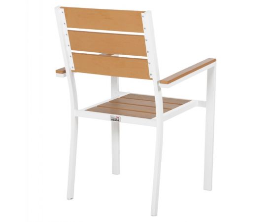 ΠΟΛΥΘΡΟΝΑ ΑΛΟΥΜΙΝΙΟΥ SAGA HM5981.01 ΛΕΥΚΗ-POLYWOOD ΣΕ ΦΥΣΙΚΟ 55x55x86Υεκ. - ΚΑΡΕΚΛΕΣ - ΠΟΛΥΘΡΟΝΕΣ στο Milonadakis.gr