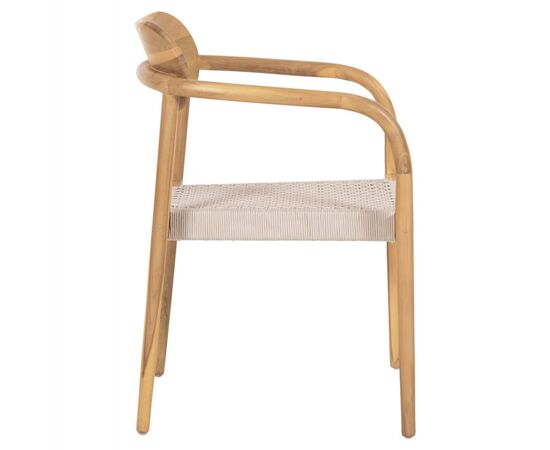 ΠΟΛΥΘΡΟΝΑ OSLO HM9636.07 ΞΥΛΟ TEAK ΦΥΣΙΚΟ & ΜΠΕΖ ΣΧΟΙΝΙ 55x54x80Yεκ. - ΚΑΡΕΚΛΕΣ - ΠΟΛΥΘΡΟΝΕΣ ΕΣ. στο Milonadakis.gr