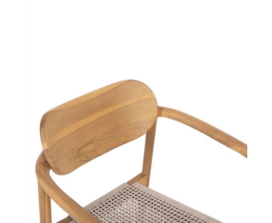 ΠΟΛΥΘΡΟΝΑ OSLO HM9636.07 ΞΥΛΟ TEAK ΦΥΣΙΚΟ & ΜΠΕΖ ΣΧΟΙΝΙ 55x54x80Yεκ. - ΚΑΡΕΚΛΕΣ - ΠΟΛΥΘΡΟΝΕΣ ΕΣ. στο Milonadakis.gr