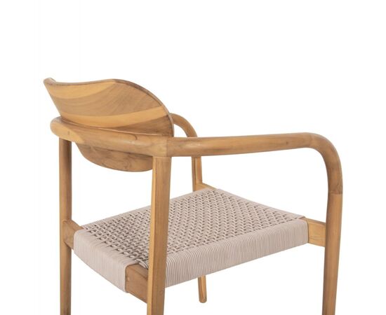 ΠΟΛΥΘΡΟΝΑ OSLO HM9636.07 ΞΥΛΟ TEAK ΦΥΣΙΚΟ & ΜΠΕΖ ΣΧΟΙΝΙ 55x54x80Yεκ. - ΚΑΡΕΚΛΕΣ - ΠΟΛΥΘΡΟΝΕΣ ΕΣ. στο Milonadakis.gr