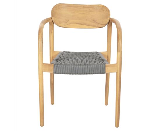 ΠΟΛΥΘΡΟΝΑ OSLO HM9636.08 ΞΥΛΟ TEAK ΦΥΣΙΚΟ & ΓΚΡΙ ΣΧΟΙΝΙ 55x54x80Yεκ. - ΚΑΡΕΚΛΕΣ - ΠΟΛΥΘΡΟΝΕΣ ΕΣ. στο Milonadakis.gr