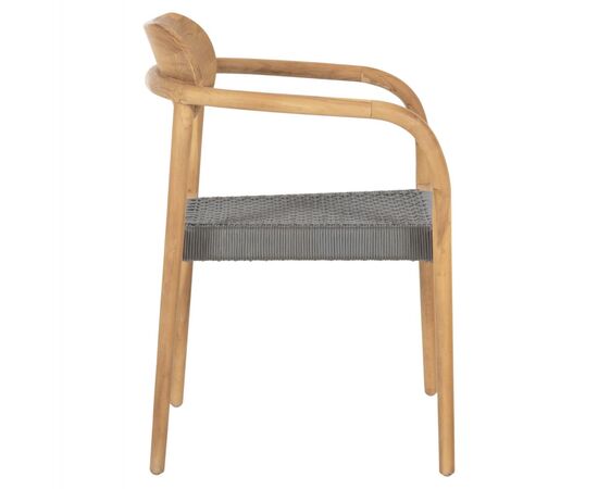 ΠΟΛΥΘΡΟΝΑ OSLO HM9636.08 ΞΥΛΟ TEAK ΦΥΣΙΚΟ & ΓΚΡΙ ΣΧΟΙΝΙ 55x54x80Yεκ. - ΚΑΡΕΚΛΕΣ - ΠΟΛΥΘΡΟΝΕΣ ΕΣ. στο Milonadakis.gr