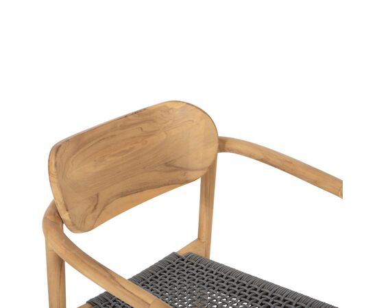ΠΟΛΥΘΡΟΝΑ OSLO HM9636.08 ΞΥΛΟ TEAK ΦΥΣΙΚΟ & ΓΚΡΙ ΣΧΟΙΝΙ 55x54x80Yεκ. - ΚΑΡΕΚΛΕΣ - ΠΟΛΥΘΡΟΝΕΣ ΕΣ. στο Milonadakis.gr