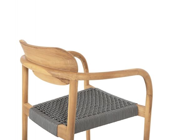 ΠΟΛΥΘΡΟΝΑ OSLO HM9636.08 ΞΥΛΟ TEAK ΦΥΣΙΚΟ & ΓΚΡΙ ΣΧΟΙΝΙ 55x54x80Yεκ. - ΚΑΡΕΚΛΕΣ - ΠΟΛΥΘΡΟΝΕΣ ΕΣ. στο Milonadakis.gr