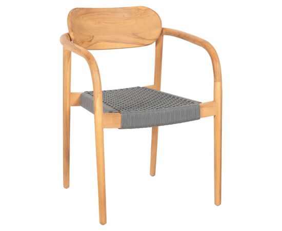 ΠΟΛΥΘΡΟΝΑ OSLO HM9636.08 ΞΥΛΟ TEAK ΦΥΣΙΚΟ & ΓΚΡΙ ΣΧΟΙΝΙ 55x54x80Yεκ. - ΚΑΡΕΚΛΕΣ - ΠΟΛΥΘΡΟΝΕΣ ΕΣ. στο Milonadakis.gr