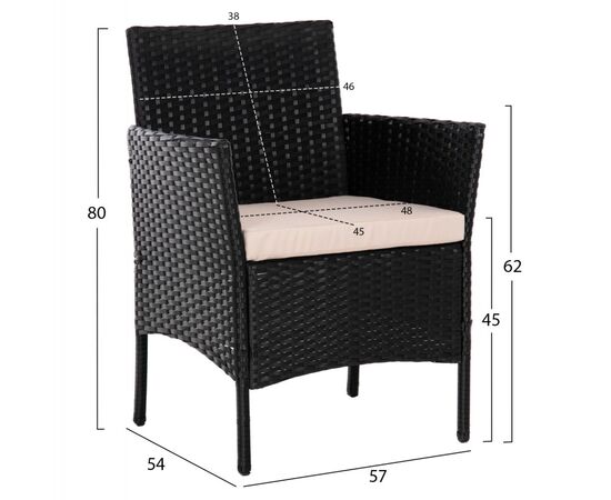 ΣΕΤ ΣΑΛΟΝΙ 4ΤΜΧ STASIA HM6089.01 ΣΥΝΘ.RATTAN ΜΑΥΡΟ-ΚΑΠΟΥΤΣΙΝΟ ΜΑΞΙΛΑΡΙΑ - ΣΕΤ ΣΑΛΟΝΙΑ στο Milonadakis.gr