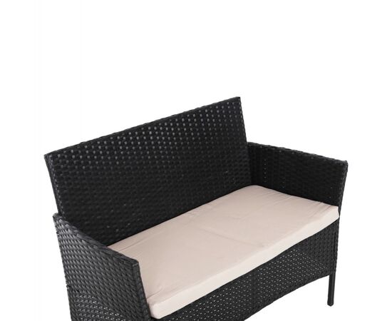 ΣΕΤ ΣΑΛΟΝΙ 4ΤΜΧ STASIA HM6089.01 ΣΥΝΘ.RATTAN ΜΑΥΡΟ-ΚΑΠΟΥΤΣΙΝΟ ΜΑΞΙΛΑΡΙΑ - ΣΕΤ ΣΑΛΟΝΙΑ στο Milonadakis.gr