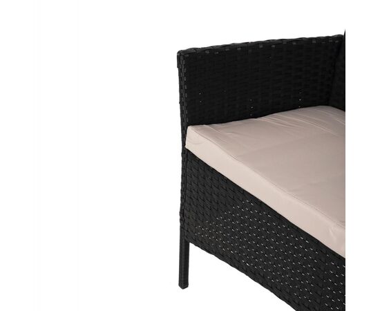 ΣΕΤ ΣΑΛΟΝΙ 4ΤΜΧ STASIA HM6089.01 ΣΥΝΘ.RATTAN ΜΑΥΡΟ-ΚΑΠΟΥΤΣΙΝΟ ΜΑΞΙΛΑΡΙΑ - ΣΕΤ ΣΑΛΟΝΙΑ στο Milonadakis.gr