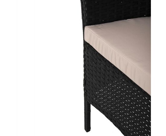 ΣΕΤ ΣΑΛΟΝΙ 4ΤΜΧ STASIA HM6089.01 ΣΥΝΘ.RATTAN ΜΑΥΡΟ-ΚΑΠΟΥΤΣΙΝΟ ΜΑΞΙΛΑΡΙΑ - ΣΕΤ ΣΑΛΟΝΙΑ στο Milonadakis.gr