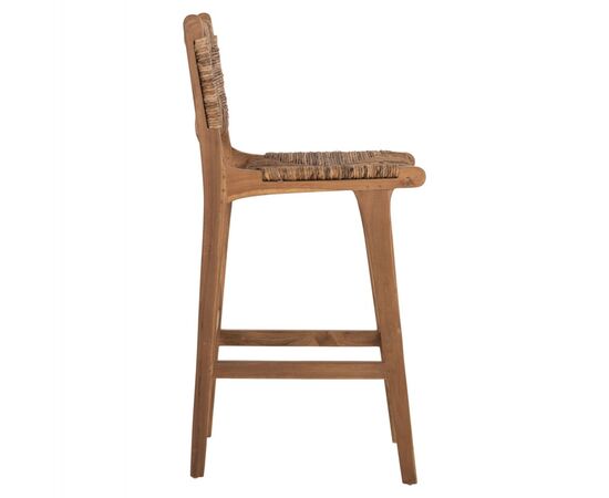 ΣΚΑΜΠΟ ΜΠΑΡ WALTER HM9841 ΞΥΛO TEAK ΣΕ ΦΥΣΙΚΟ-ΨΑΘΑ 46x55x105Υ εκ. - ΣΚΑΜΠΟ ΜΠΑΡ στο Milonadakis.gr