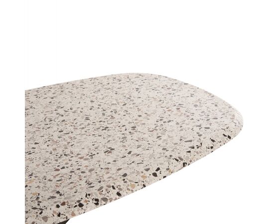 ΤΡΑΠΕΖΙ ΟΒΑΛ RODDEN HM11903.03 ΜΕ WERZALIT TERRAZZO-ΜΑΥΡΗ ΧΙΑΣΤΙ ΒΑΣΗ 146x94x75Υεκ - ΤΡΑΠΕΖΙΑ ΕΞ. ΧΩΡΟΥ στο Milonadakis.gr