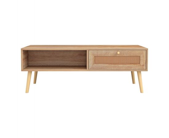 ΤΡΑΠΕΖΙ ΣΑΛΟΝΙΟΥ ΜΕΛΑΜΙΝΗΣ COLM RATTAN HM9224.11 ΣΕ ΦΥΣΙΚΟ ΧΡΩΜΑ 110x59x39,5Yεκ. - ΤΡΑΠΕΖΑΚΙΑ ΣΑΛΟΝΙΟΥ στο Milonadakis.gr