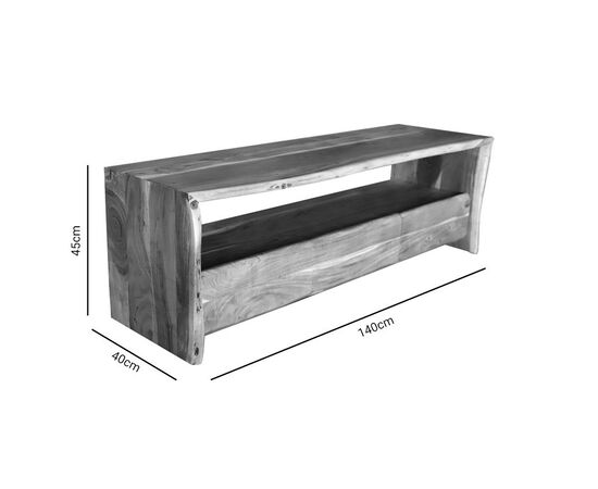 Έπιπλο τηλεόρασης Konna pakoworld μασίφ ξύλο ακακίας καρυδί 140x40x45εκ - ΕΠΙΠΛΑ ΤΗΛΕΟΡΑΣΗΣ στο Milonadakis.gr