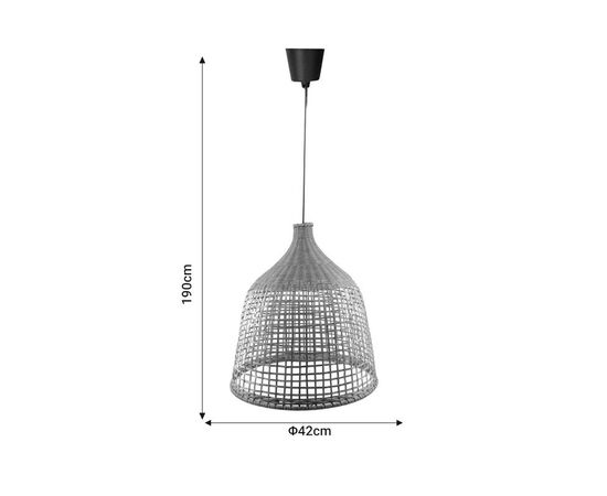 Φωτιστικό οροφής μονόφωτο Axien Inart Ε27 φυσικό μπαμπού Φ42x190εκ - ΦΩΤΙΣΤΙΚΑ ΟΡΟΦΗΣ στο Milonadakis.gr