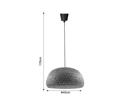 Φωτιστικό οροφής μονόφωτο Kalro Inart E27 φυσικό μπαμπού Φ45x170εκ - ΦΩΤΙΣΤΙΚΑ ΟΡΟΦΗΣ στο Milonadakis.gr