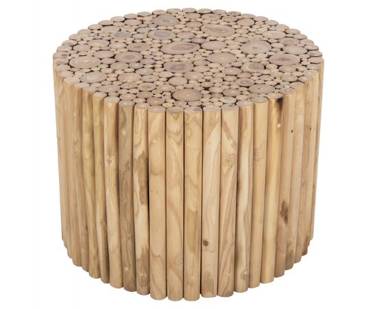 ΤΡΑΠΕΖΙ ΣΑΛΟΝΙΟΥ ΣΤΡΟΓΓΥΛΟ COOTER HM9864 ΚΛΑΔΙΑ TEAK-ΦΥΣΙΚΟ Φ60,5x46Υεκ. - ΤΡΑΠΕΖΑΚΙΑ ΣΑΛΟΝΙΟΥ στο Milonadakis.gr