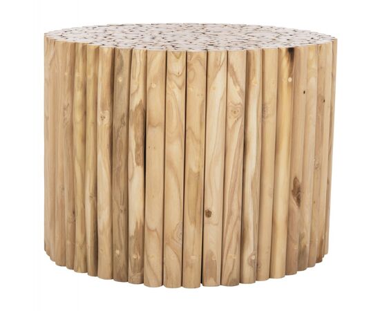 ΤΡΑΠΕΖΙ ΣΑΛΟΝΙΟΥ ΣΤΡΟΓΓΥΛΟ COOTER HM9864 ΚΛΑΔΙΑ TEAK-ΦΥΣΙΚΟ Φ60,5x46Υεκ. - ΤΡΑΠΕΖΑΚΙΑ ΣΑΛΟΝΙΟΥ στο Milonadakis.gr