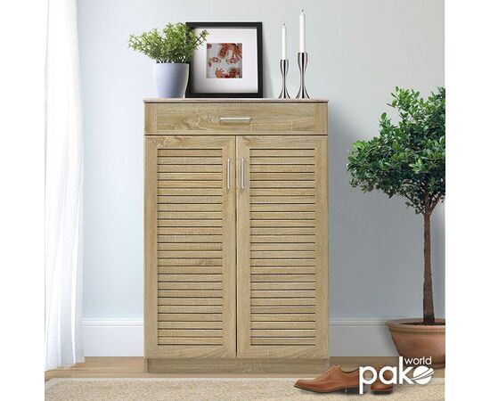 Παπουτσοθήκη-ντουλάπι SANTE pakoworld 20 ζεύγων χρώμα sonoma 80x37x123εκ - ΝΤΟΥΛΑΠΙΑ - ΠΑΠΟΥΤΣΟΘΗΚΕΣ στο Milonadakis.gr