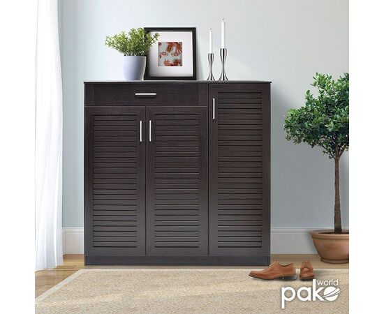Παπουτσοθήκη-ντουλάπι SANTE pakoworld 30 ζεύγων χρώμα wenge 120x37x123εκ - ΝΤΟΥΛΑΠΙΑ - ΠΑΠΟΥΤΣΟΘΗΚΕΣ στο Milonadakis.gr