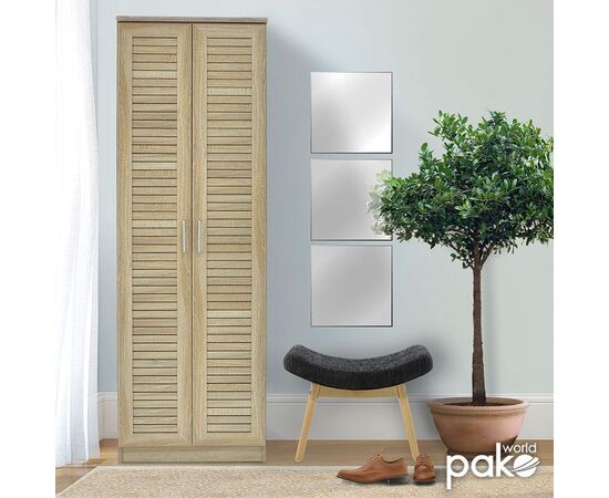 Παπουτσοθήκη-ντουλάπα SANTE pakoworld 21 ζεύγων χρώμα sonoma 60x37x183εκ - ΝΤΟΥΛΑΠΙΑ - ΠΑΠΟΥΤΣΟΘΗΚΕΣ στο Milonadakis.gr