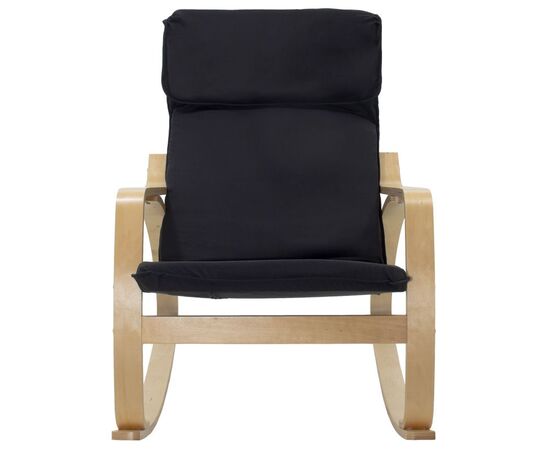 Πολυθρόνα Zenia pakoworld κουνιστή σε μαύρο ύφασμα και φυσικό ξύλο - ΚΑΡΕΚΛΕΣ - ΠΟΛΥΘΡΟΝΕΣ ΕΣ. στο Milonadakis.gr