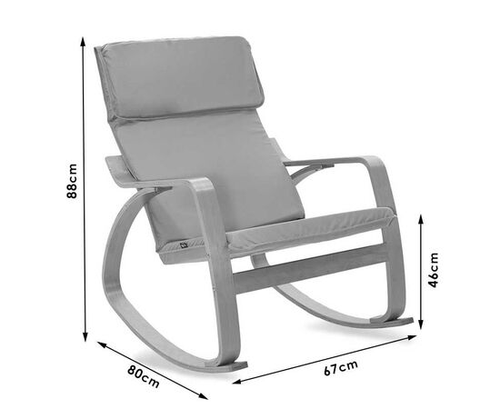 Πολυθρόνα Zenia pakoworld κουνιστή σε μαύρο ύφασμα και φυσικό ξύλο - ΚΑΡΕΚΛΕΣ - ΠΟΛΥΘΡΟΝΕΣ ΕΣ. στο Milonadakis.gr