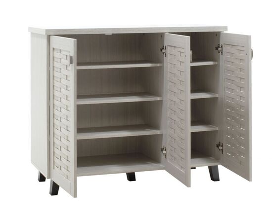 Παπουτσοθήκη-ντουλάπι MANTAM pakoworld 16 ζεύγων χρώμα λευκό-γκρι 115,5x40x92εκ - ΝΤΟΥΛΑΠΙΑ - ΠΑΠΟΥΤΣΟΘΗΚΕΣ στο Milonadakis.gr