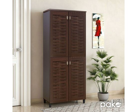 Παπουτσοθήκη-ντουλάπα MANTAM pakoworld 24 ζεύγων χρώμα καρυδί 78x40x170,5εκ - ΝΤΟΥΛΑΠΙΑ - ΠΑΠΟΥΤΣΟΘΗΚΕΣ στο Milonadakis.gr