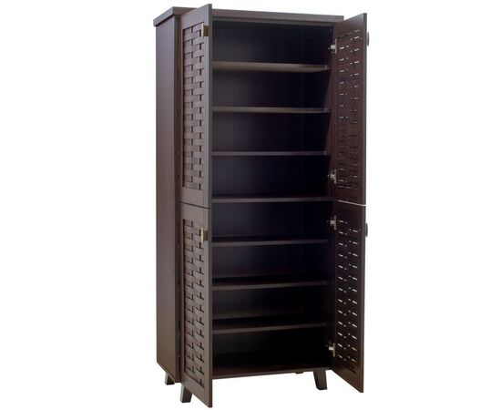 Παπουτσοθήκη-ντουλάπα MANTAM pakoworld 24 ζεύγων χρώμα καρυδί 78x40x170,5εκ - ΝΤΟΥΛΑΠΙΑ - ΠΑΠΟΥΤΣΟΘΗΚΕΣ στο Milonadakis.gr