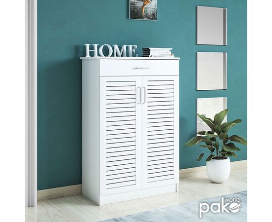 Παπουτσοθήκη-ντουλάπι SANTE pakoworld 20 ζεύγων χρώμα λευκό 80x37x123εκ - ΝΤΟΥΛΑΠΙΑ - ΠΑΠΟΥΤΣΟΘΗΚΕΣ στο Milonadakis.gr