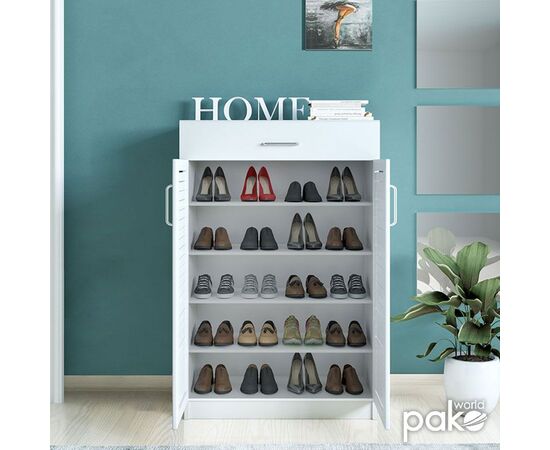 Παπουτσοθήκη-ντουλάπι SANTE pakoworld 20 ζεύγων χρώμα λευκό 80x37x123εκ - ΝΤΟΥΛΑΠΙΑ - ΠΑΠΟΥΤΣΟΘΗΚΕΣ στο Milonadakis.gr