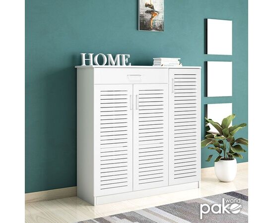 Παπουτσοθήκη-ντουλάπι SANTE pakoworld 30 ζεύγων χρώμα λευκό 120x37x123εκ - ΝΤΟΥΛΑΠΙΑ - ΠΑΠΟΥΤΣΟΘΗΚΕΣ στο Milonadakis.gr