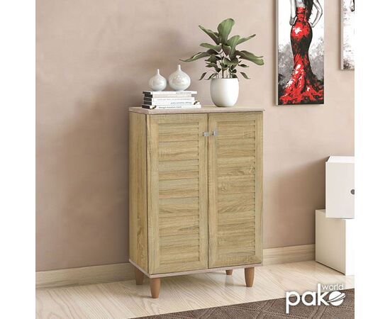 Παπουτσοθήκη-ντουλάπι SANTO pakoworld 10 ζεύγων χρώμα sonoma 60x34,5x91,5εκ - ΝΤΟΥΛΑΠΙΑ - ΠΑΠΟΥΤΣΟΘΗΚΕΣ στο Milonadakis.gr