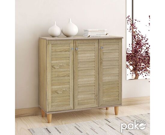 Παπουτσοθήκη-ντουλάπι SANTO pakoworld 16  ζεύγων χρώμα sonoma 89,5x34,5x91,5εκ - ΝΤΟΥΛΑΠΙΑ - ΠΑΠΟΥΤΣΟΘΗΚΕΣ στο Milonadakis.gr