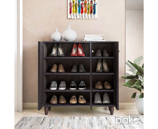 Παπουτσοθήκη-ντουλάπι SANTO pakoworld 16 ζεύγων χρώμα wenge 89,5x34,5x91,5εκ - ΝΤΟΥΛΑΠΙΑ - ΠΑΠΟΥΤΣΟΘΗΚΕΣ στο Milonadakis.gr