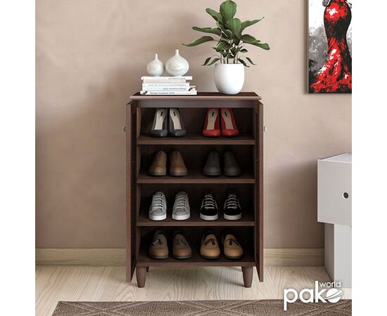 Παπουτσοθήκη-ντουλάπι SANTO pakoworld 10 ζεύγων χρώμα καρυδί 60x34,5x91,5εκ - ΝΤΟΥΛΑΠΙΑ - ΠΑΠΟΥΤΣΟΘΗΚΕΣ στο Milonadakis.gr