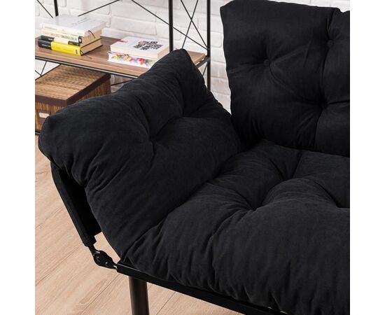 Καναπές κρεβάτι PWF-0018 pakoworld 2θέσιος με ύφασμα χρώμα μαύρο 155x73x85cm - ΚΑΝΑΠΕΔΕΣ-ΣΑΛΟΝΙΑ στο Milonadakis.gr