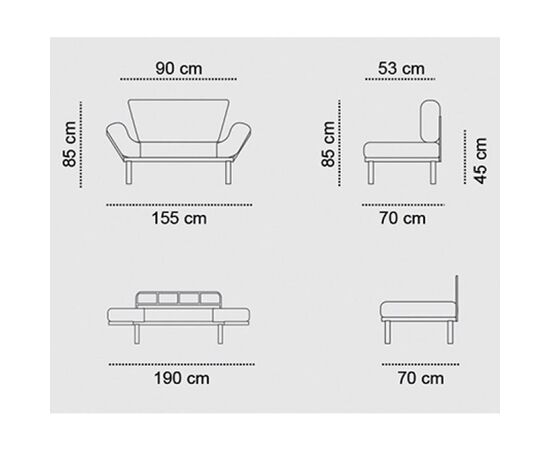 Καναπές κρεβάτι PWF-0018 pakoworld 2θέσιος με ύφασμα χρώμα μαύρο 155x73x85cm - ΚΑΝΑΠΕΔΕΣ-ΣΑΛΟΝΙΑ στο Milonadakis.gr