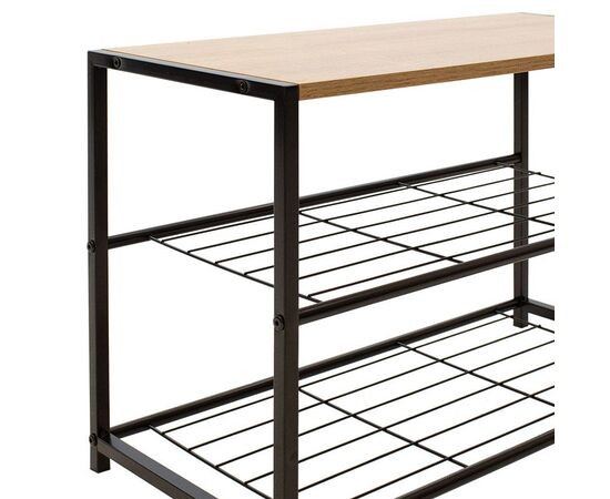 Παπουτσοθήκη Ramon pakoworld 6 ζευγών φυσικό-μαύρο 63x30x43εκ - ΝΤΟΥΛΑΠΙΑ - ΠΑΠΟΥΤΣΟΘΗΚΕΣ στο Milonadakis.gr