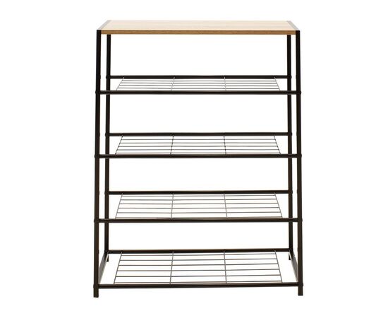 Παπουτσοθήκη Ramon pakoworld 12 ζευγών φυσικό-μαύρο 63x30x83εκ - ΝΤΟΥΛΑΠΙΑ - ΠΑΠΟΥΤΣΟΘΗΚΕΣ στο Milonadakis.gr