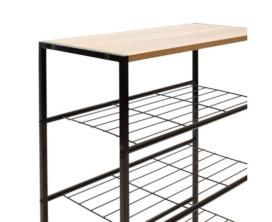 Παπουτσοθήκη Ramon pakoworld 12 ζευγών φυσικό-μαύρο 63x30x83εκ - ΝΤΟΥΛΑΠΙΑ - ΠΑΠΟΥΤΣΟΘΗΚΕΣ στο Milonadakis.gr