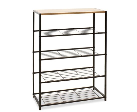 Παπουτσοθήκη Ramon pakoworld 12 ζευγών φυσικό-μαύρο 63x30x83εκ - ΝΤΟΥΛΑΠΙΑ - ΠΑΠΟΥΤΣΟΘΗΚΕΣ στο Milonadakis.gr