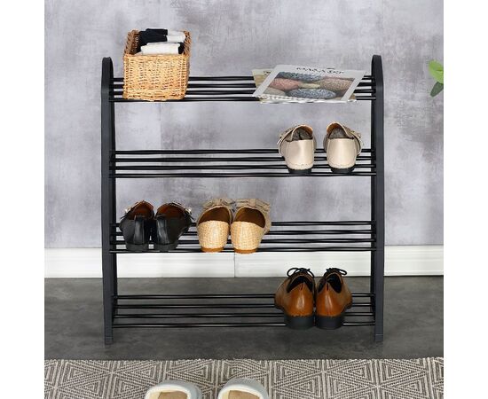Παπουτσοθήκη Ramon pakoworld 12 ζευγών μέταλλο μαύρο 62x20x62εκ - ΝΤΟΥΛΑΠΙΑ - ΠΑΠΟΥΤΣΟΘΗΚΕΣ στο Milonadakis.gr