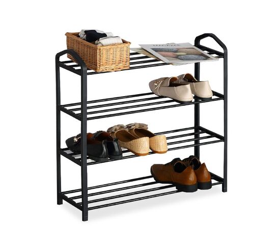 Παπουτσοθήκη Ramon pakoworld 12 ζευγών μέταλλο μαύρο 62x20x62εκ - ΝΤΟΥΛΑΠΙΑ - ΠΑΠΟΥΤΣΟΘΗΚΕΣ στο Milonadakis.gr